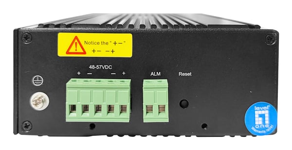 LevelOne IGP-1091 Administreret L3 2.5G Ethernet (100/1000/2500) Strøm over Ethernet (PoE) Bord-/vægmontering Sort