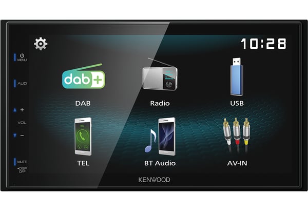 Kenwood DMX125DAB bil media receiver Sort 84 W Bluetooth