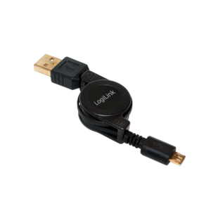 LogiLink CU0090 USB-kablar USB 2.0 0,75 m USB A Micro-USB B Svart