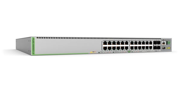 Allied Telesis AT-GS980MX/28PSM-50 netværksswitch Administreret L3 Gigabit Ethernet (10/100/1000) Strøm over Ethernet (PoE) 1U Grå