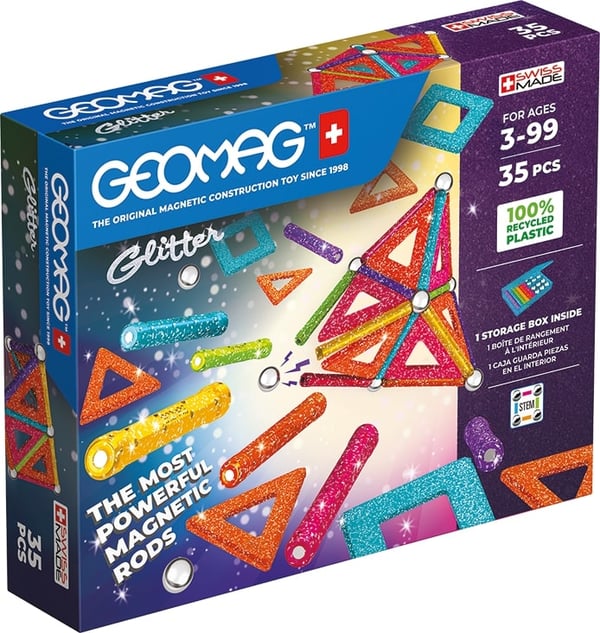 Geomag Glitter Panels Recycled Neodymmagnetleksak