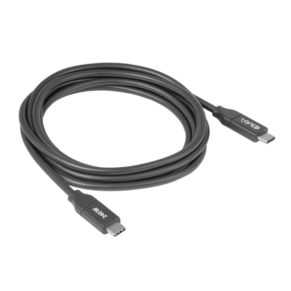 CLUB3D CAC-2506 USB-kabel 2 m USB C 3 x USB C 0 Gbit/sek. 240 W Sort