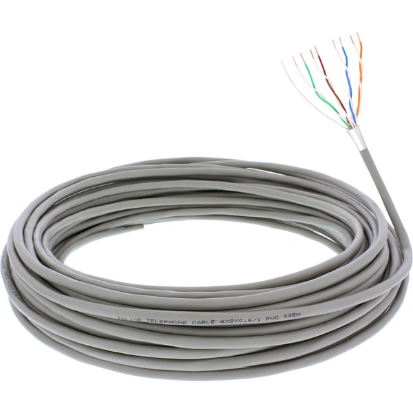 InLine 69987C telefonkabel 25 m Beige