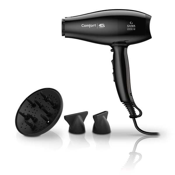GA.MA Comfort 4D hårtørrer 2200 W Sort