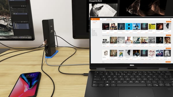 i-tec U3DUALHDMIDOCK kannettavien tietokoneiden telakka ja porttitoistin Langallinen USB 3.2 Gen 1 (3.1 Gen 1) Type-A Musta