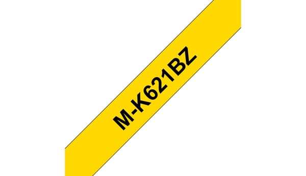 Brother M-K621B etiketbånd Sort på gul