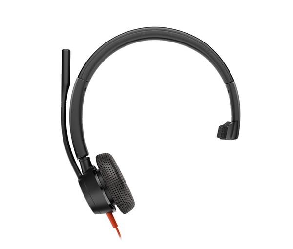 HP Poly Blackwire 3315 Monaural USB-C Headset + 3,5 mm-kontakt + USB-C/A-adapter