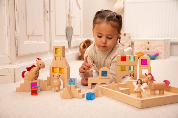 Tickit Wooden Building Gem Blocks