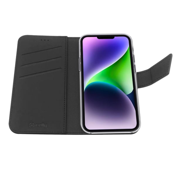Celly Wally mobiltelefonfodral 17 cm (6.7") Plånbok Svart