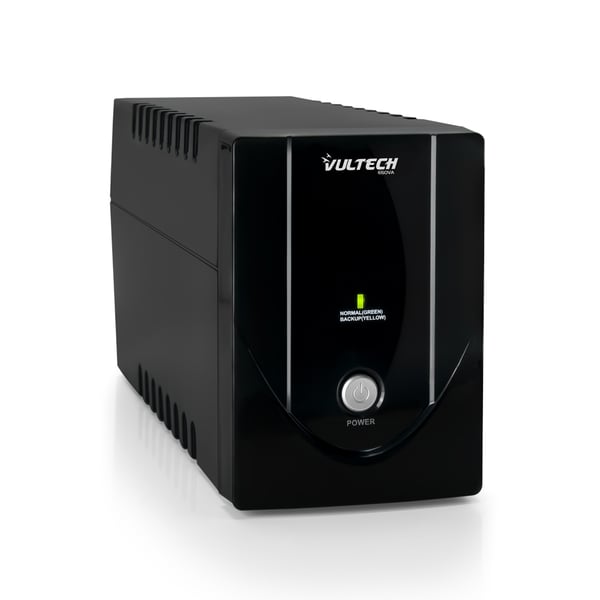 Vultech UPS650VA-LITE UPS-enhed Interaktivt indgangsstik 0,65 kVA 360 W 2 AC stikkontakt(er)