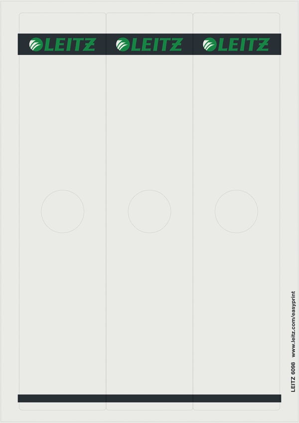 Leitz 60980085 självhäftande etiketter Rektangel Grå Leitz 60980085 självhäftande etiketter Rektangel Grå