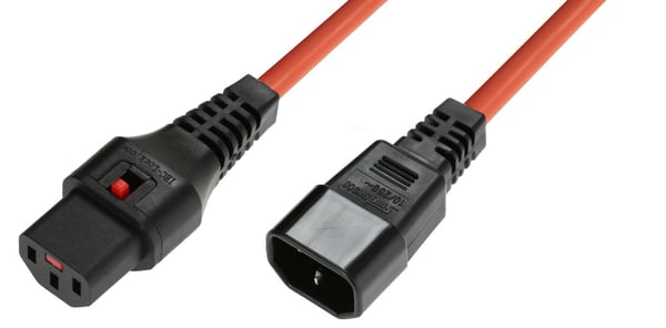 Microconnect PC938 strömkablar Orange 1 m C13 coupler C14 coupler