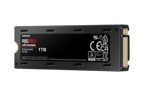 Samsung 980 PRO PCle 4.0 NVMe M.2 SSD med varmeafleder 1TB