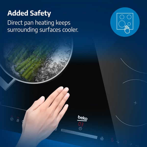 Beko HII64401QT Sort Indbygget 60 cm Zone induktionskogeplade 4 zone(s)