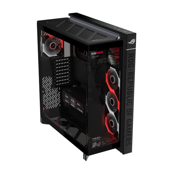 ASUS ROG CRONOX GR801 CURVE TG ARGB BLACK Midi Tower Svart