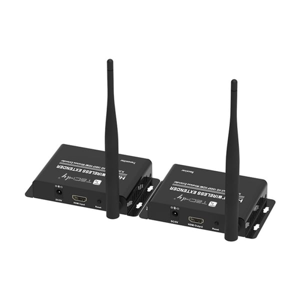 Techly IDATA HDMI-WL55 AV-signaalin jatkaja AV-lähetin ja -vastaanotin Musta