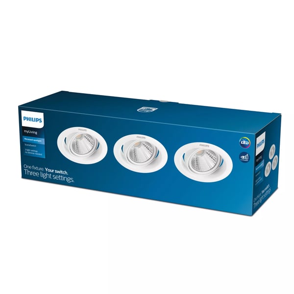 Philips Funktionel 8719514258068 spotlights Indbygget lysplade Ikke-udskiftelig pære(r) LED