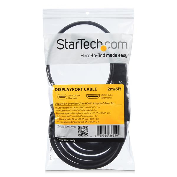 StarTech.com USB-C–HDMI-kaapeli – 1 m – 4K – Thunderbolt 3 -yhteensopiva