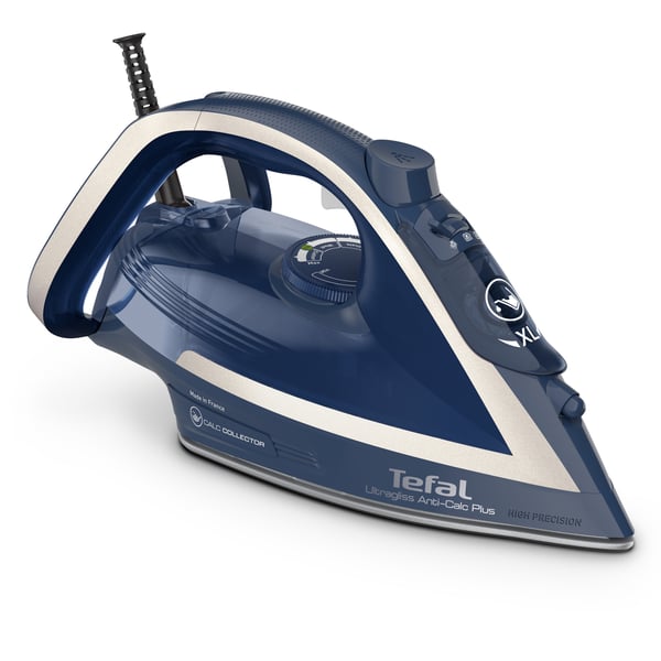 Tefal Ultragliss Anti-Calc Plus FV6830 Dampstrygejern 2800 W Blå, Sølv Tefal Ultragliss Anti-Calc Plus FV6830 Dampstrygejern 2800 W Blå, Sølv