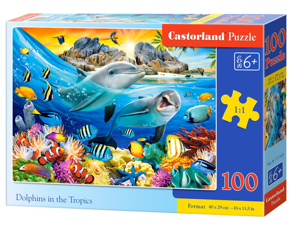 Castorland Dolphins in the Tropics Kuviopalapeli 100 kpl Eläimet