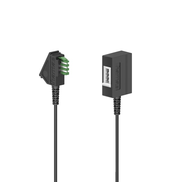 Hama 00201101 telefonkabel 6 m Sort