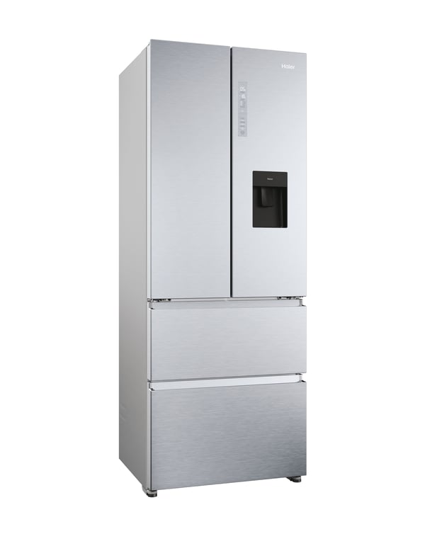 Haier HFR5719EWMG Fritstående 444 L Sølv