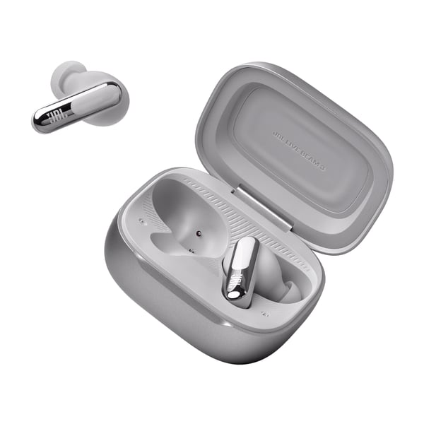JBL Live Beam 3 Headset Trådløs I ørerne Opkald/Musik/Sport/Hverdag Bluetooth Sølv