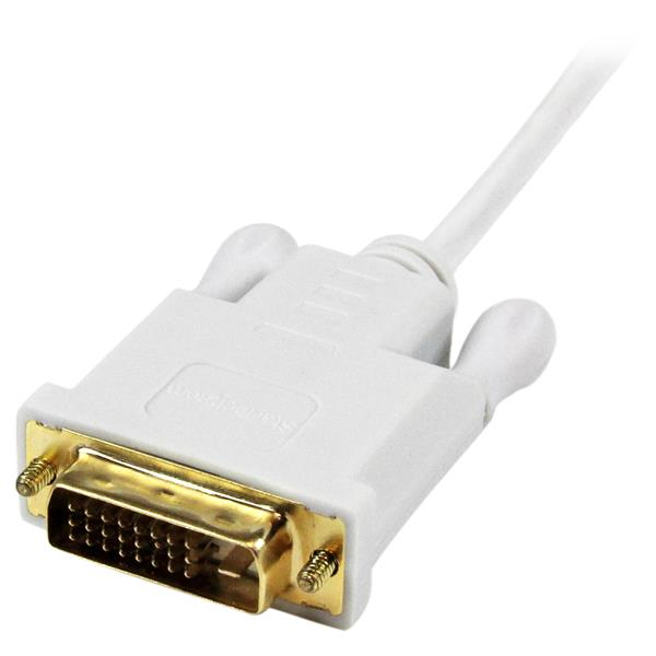 StarTech.com MDP2DVIMM3WS videokabel adapter 0,9 m Mini DisplayPort DVI-D Hvid