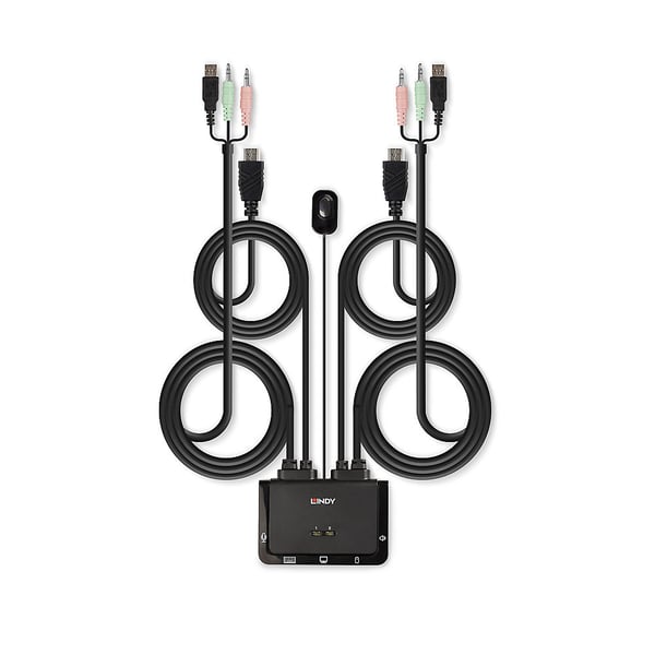 Lindy 42340 KVM-switchar Svart
