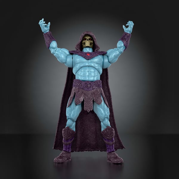 Masters of the Universe , 2026 års film, filmtrogen Chronicles Skeletor-actionfigurskurk i skala 1:12