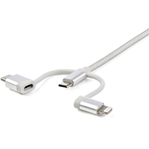 StarTech.com LTCUB1MGR USB-kabel USB 2.0 1 m USB A Micro-USB B 0,48 Gbit/sek. Sølv