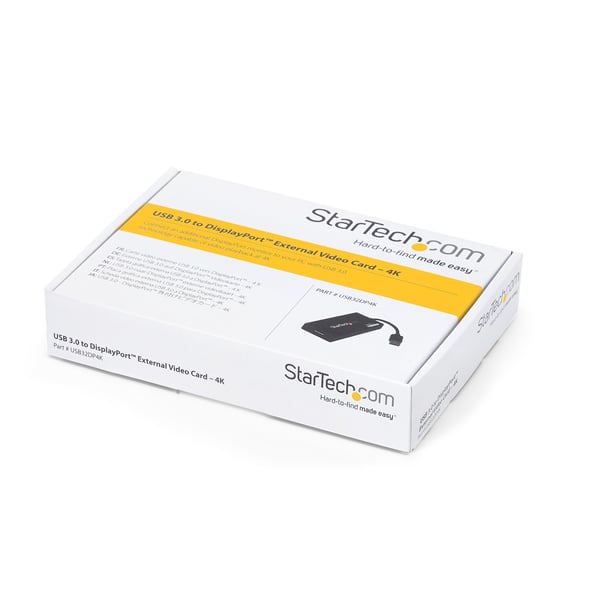 StarTech.com USB32DP4K USB grafisk adapter 3840 x 2160 pixel Sort