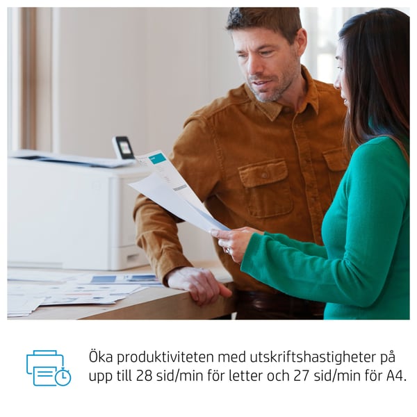 HP Color LaserJet Pro M454dw, Utskrift, Utskrift från USB-port på framsidan; Dubbelsidig utskrift