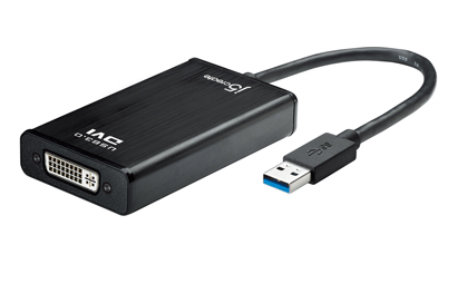 j5create JUA330U USB grafisk adapter 2048 x 1152 pixel Sort