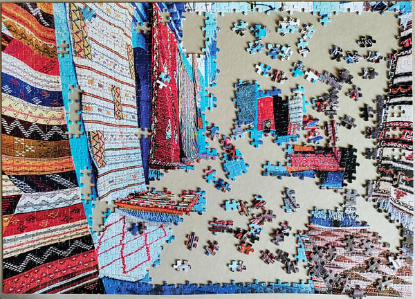 Tactic Around the World: Chefchouen Morocco - 1000 pcs Kuviopalapeli 1000 kpl Kaupunki