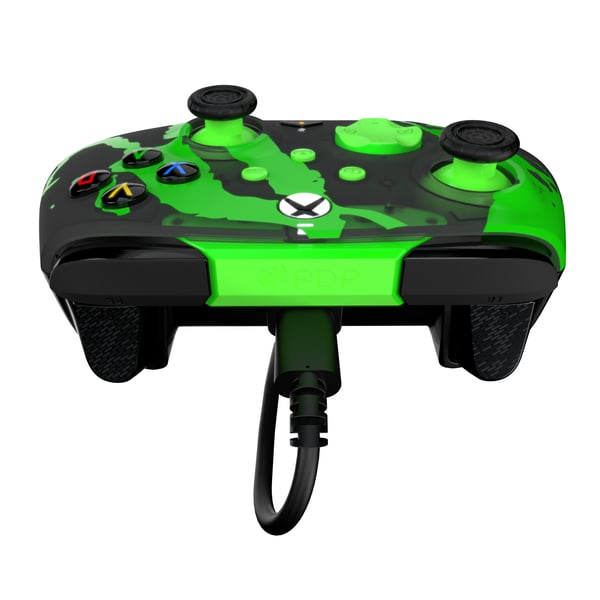 PDP REMATCH GLOW Advanced Svart, Grön USB Spelplatta Analog / Digital PC, Xbox One, Xbox Series S, Xbox Series X