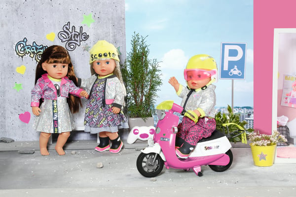 BABY born City Deluxe Scooter Combo Dockskoter
