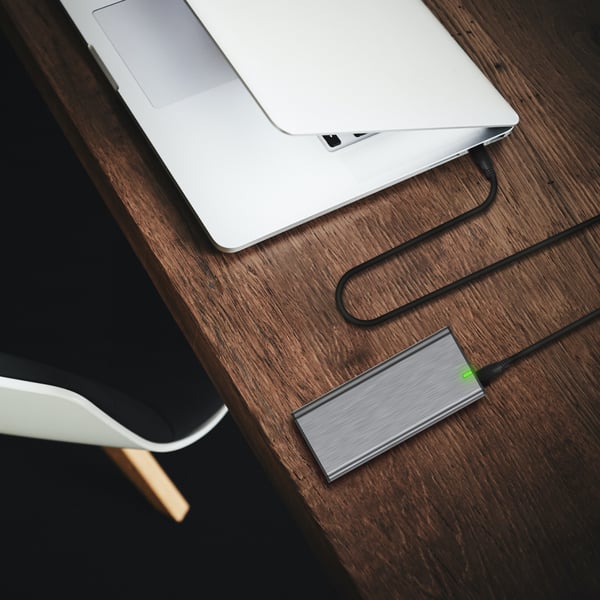 AISENS A107-0702 USB-kaapeli USB 3.2 Gen 2x2 1 m USB C 20 Gbit/s Musta