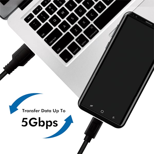 LogiLink CU0169 USB-kabel USB 3.2 Gen 1 (3.1 Gen 1) 1,5 m USB C USB A 5 Gbit/sek. Sort