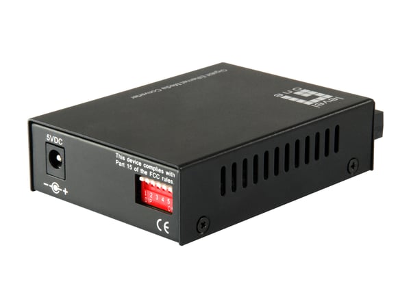 LevelOne GVT-2002 netværksomformer til medie 1000 Mbit/s 1310 nm Enkeltilstand Sort
