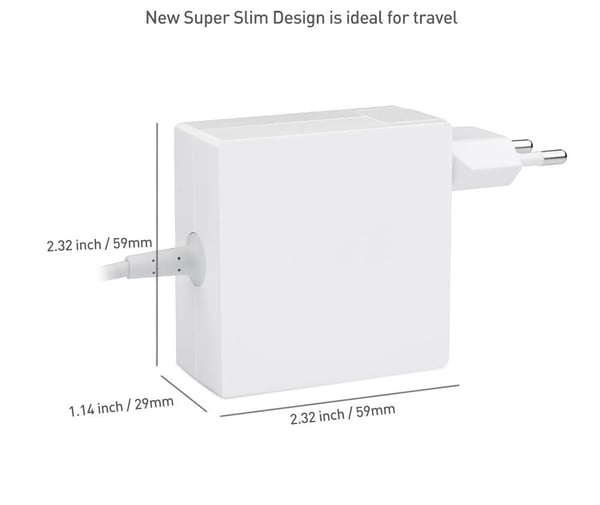 CoreParts MBXUSBC-AC0001-W strømadapter og vekselret Indendørs 45 W Hvid