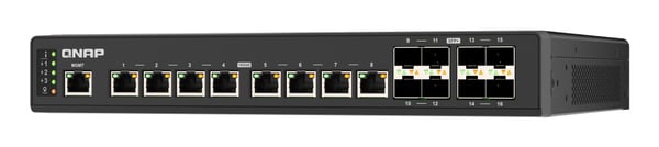 QNAP QSW-IM3216-8S8T verkkokytkin Hallittu L2 10G Ethernet (100/1000/10000) Musta