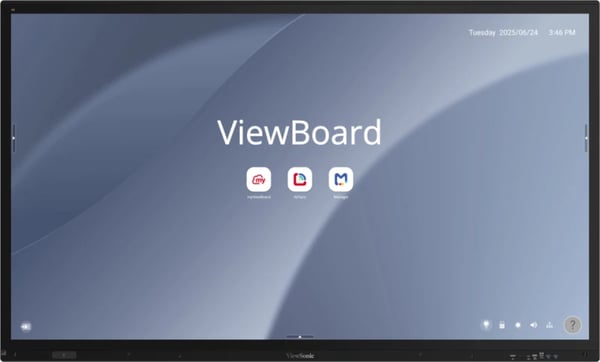 Viewsonic IFP7563-1C Interaktivt whiteboard 190,5 cm (75") 3840 x 2160 pixel Berøringsskærm Sort
