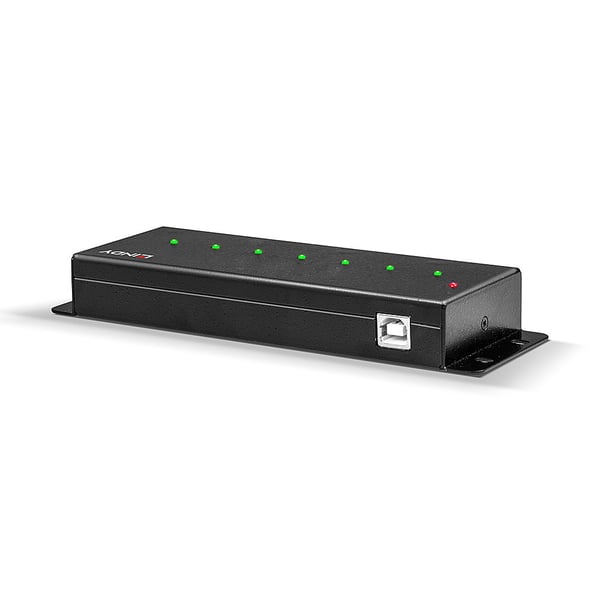 Lindy 42794 gränssnittshubbar USB 2.0 Type-B 480 Mbit/s Svart