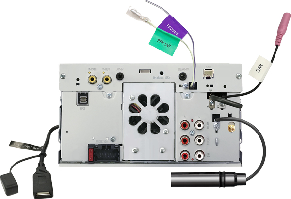 Kenwood DMX7722DABS bil media receiver Sort Wi-Fi Bluetooth