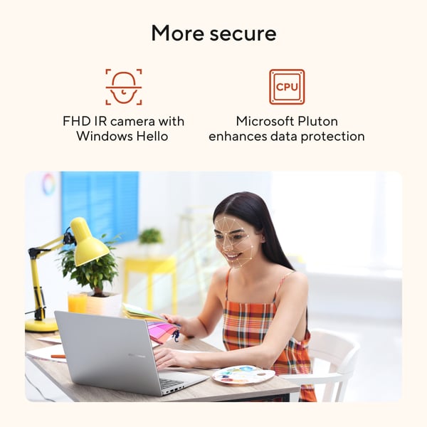 ASUS Vivobook 18 M1807HA-S16512W Copilot+ PC AMD Ryzen™ 7 260 Laptop 46,7 cm (18.4") WUXGA 16 GB DDR5-SDRAM 512 GB SSD Wi-Fi 6 (802.11ax) Windows 11 Home Blå QWERTY Hollandsk