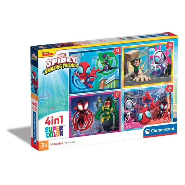 Clementoni Spidey & His Amazing Friends Puslespil 12 stk Tegneserier
