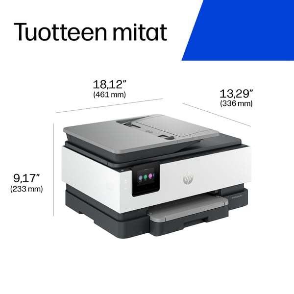 HP OfficeJet Pro 8134e Langaton All-in-One Väri Tulostin, Instant Ink; kaksipuolinen tulostus