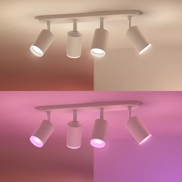 Philips Hue White and Color ambiance Fugato med fire spots
