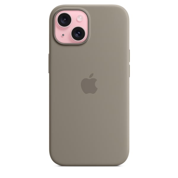Apple Original iPhone 15 Silikonskal med MagSafe - Lerbrun